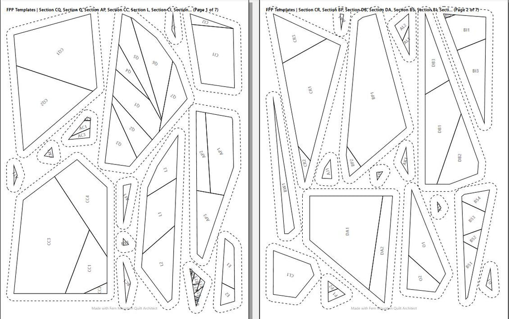Wilson's Warbler, 14" FPP Quilt Block Pattern
