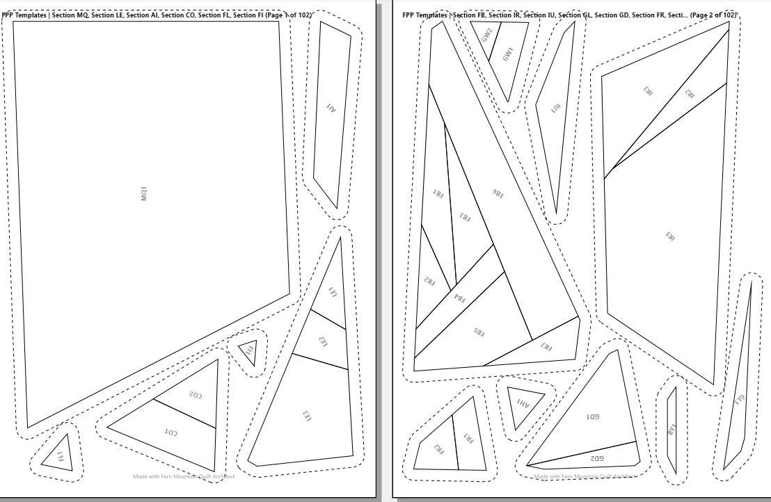 Bruce the Bulldog, 60"x80" FPP Quilt Pattern