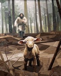 Left the 99, 72" x 90" FPP Quilt Pattern, Inspired by the art of Kevin Carden's "The Good Shepherd Is On The Way"