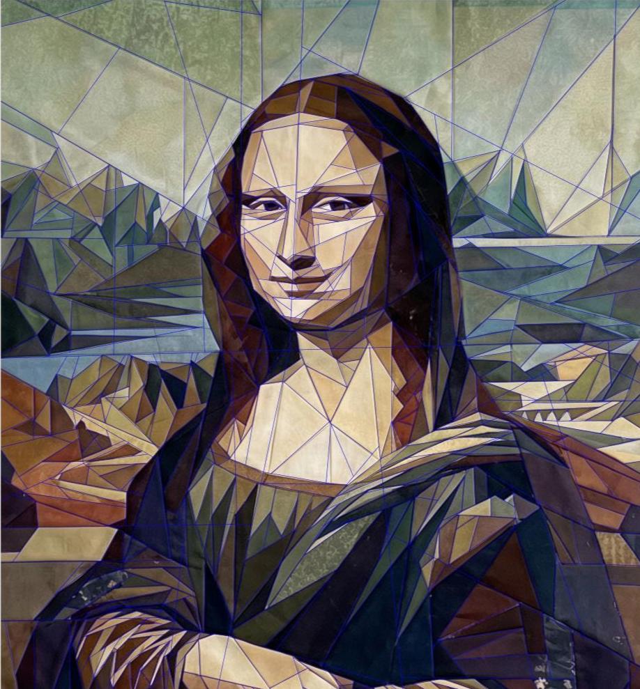 Mona Lisa's Smile 72" x 90" FPP Quilt Pattern