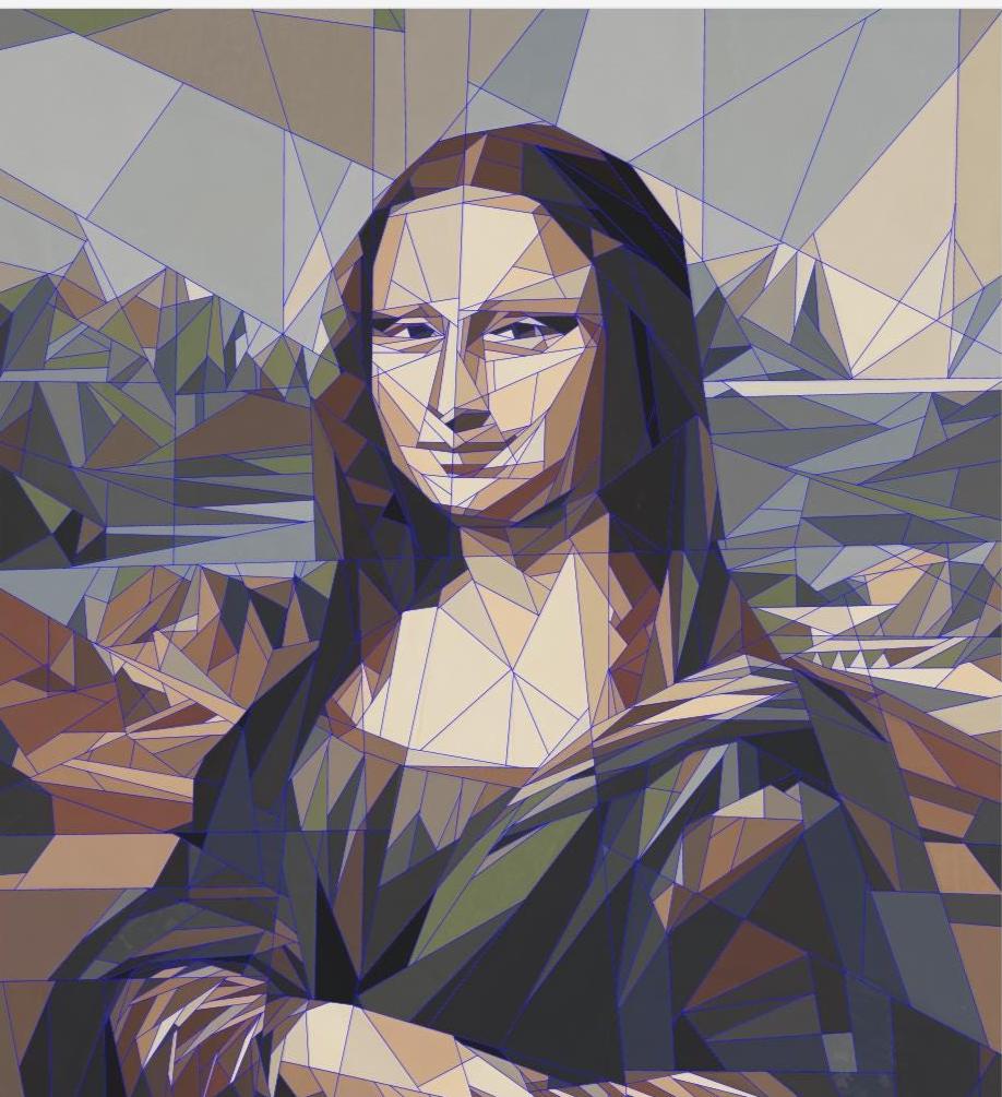 Mona Lisa's Smile 72" x 90" FPP Quilt Pattern