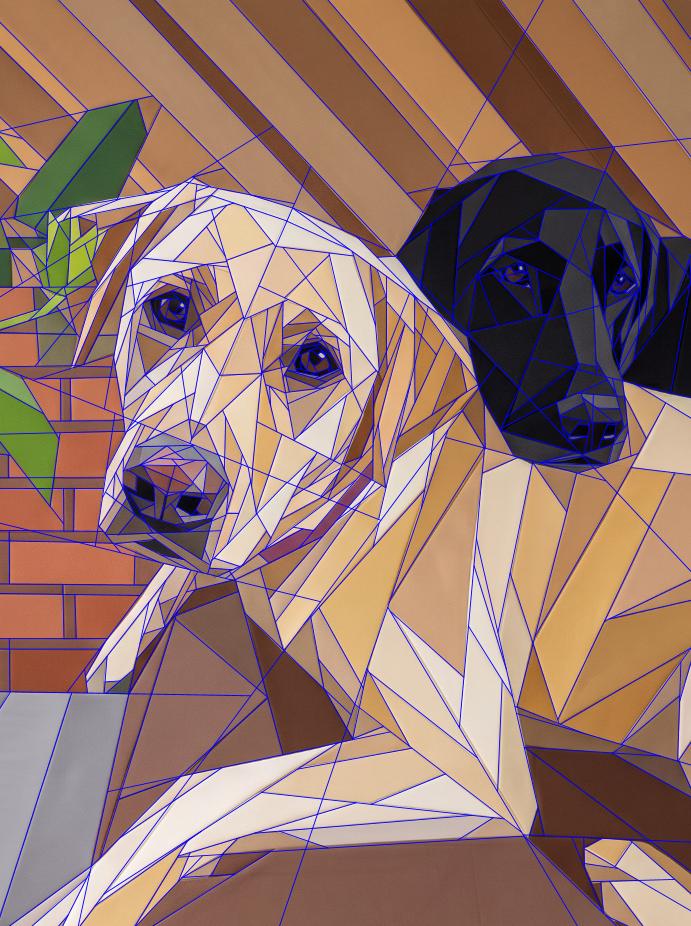 Twice the Lab, Twice the Love, 60"x80" FPP Quilt Pattern