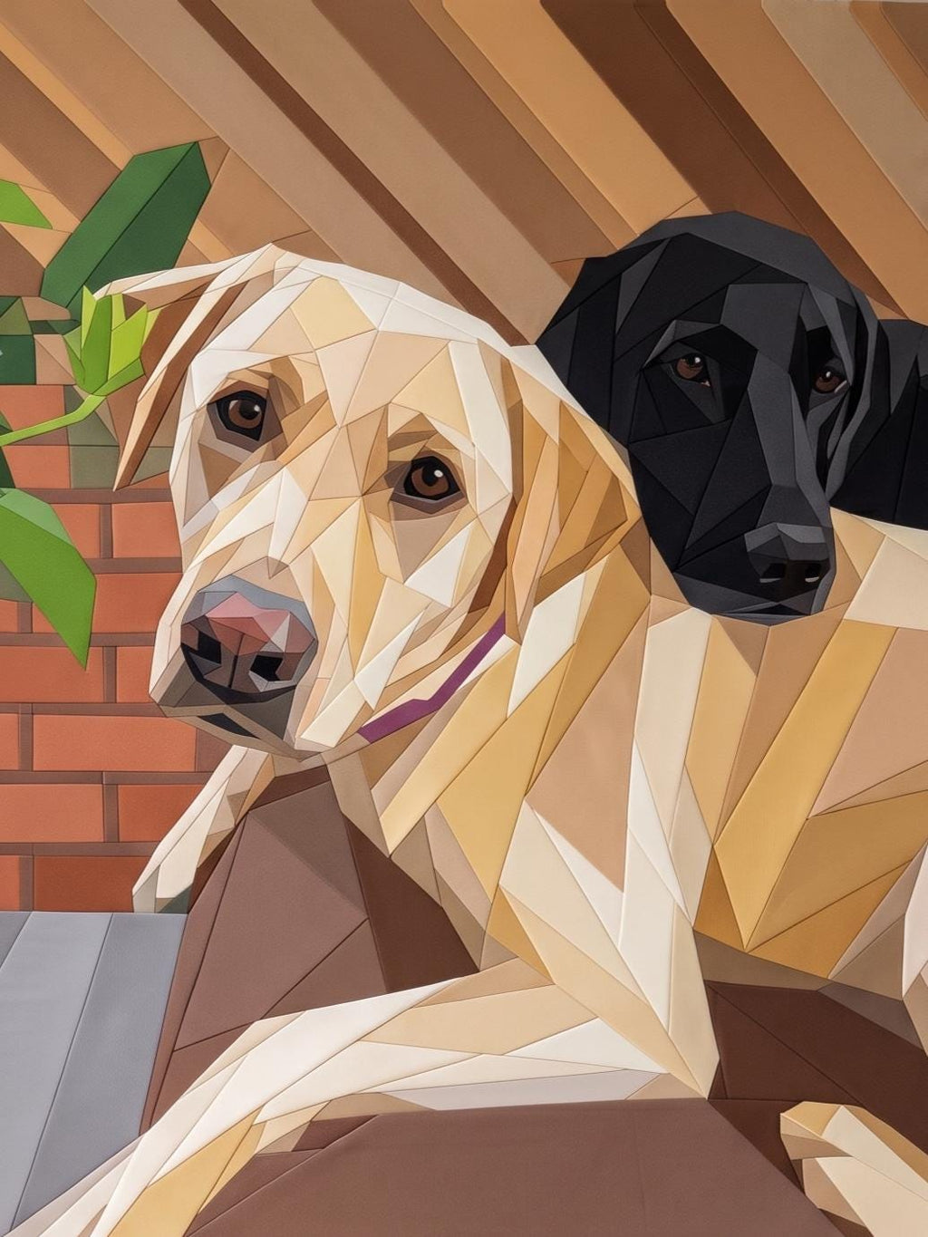 Twice the Lab, Twice the Love, 60"x80" FPP Quilt Pattern