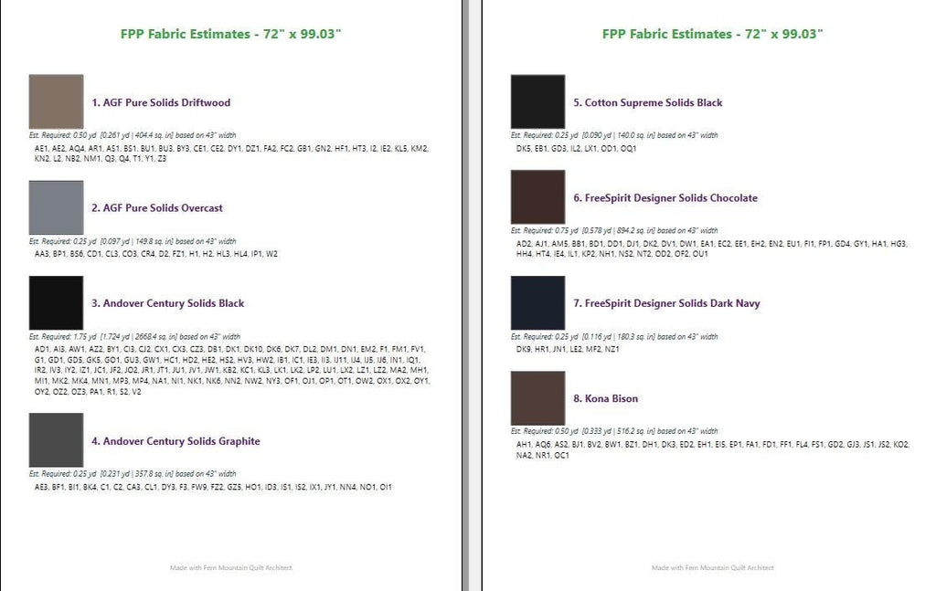 The Dark Horse 2, 72" x 99" FPP Quilt Pattern