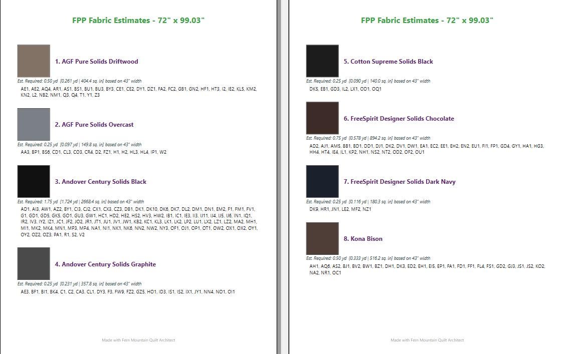 The Dark Horse 2, 72" x 99" FPP Quilt Pattern