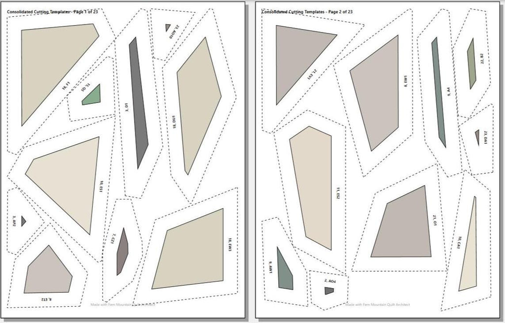 Painted Bunting 14" FPP Quilt Block
