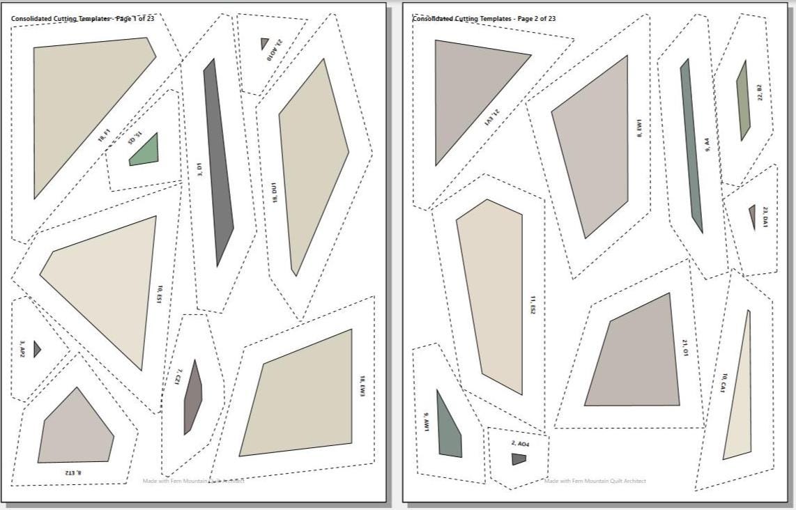 Painted Bunting 14" FPP Quilt Block