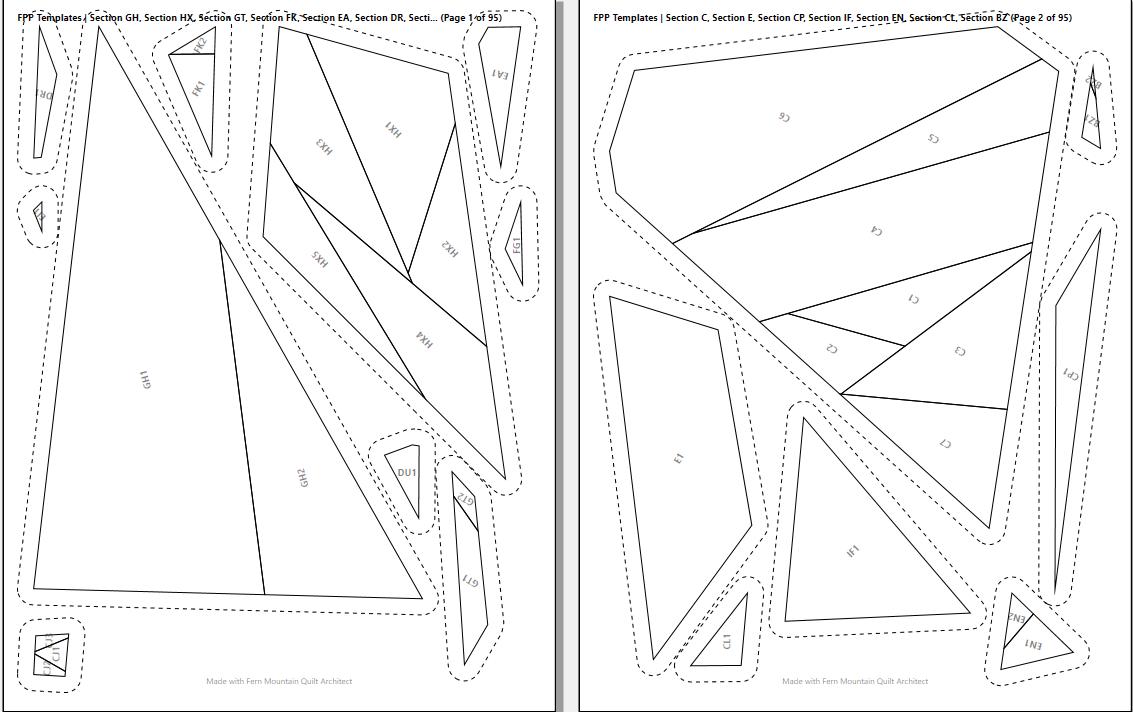 Sandy Wishes 60" x 74" FPP Quilt Pattern