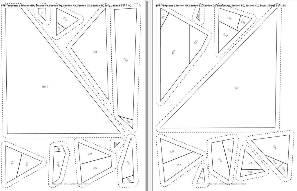 Lockheed C-130 Hercules 72" x 90" FPP Quilt Pattern