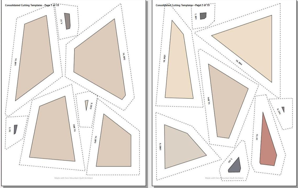 Eastern Towhee 14" FPP Quilt Block Pattern