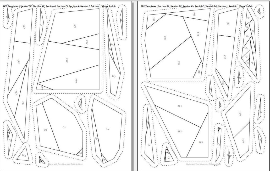 Barn Swallow 14" FPP Quilt Block Pattern