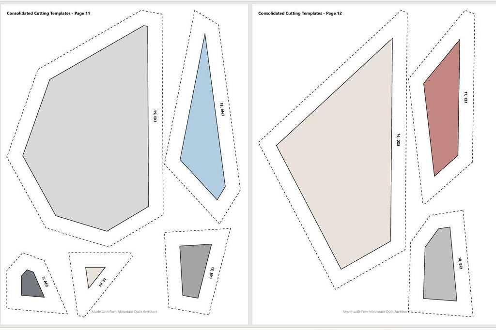 Cessna FPP Quilt Pattern 72" x 90"