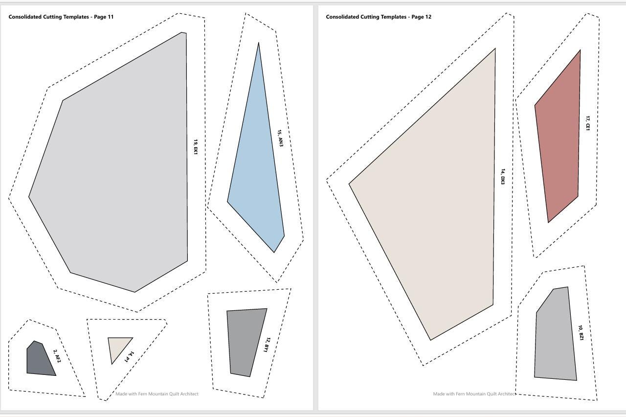 Cessna FPP Quilt Pattern 72" x 90"