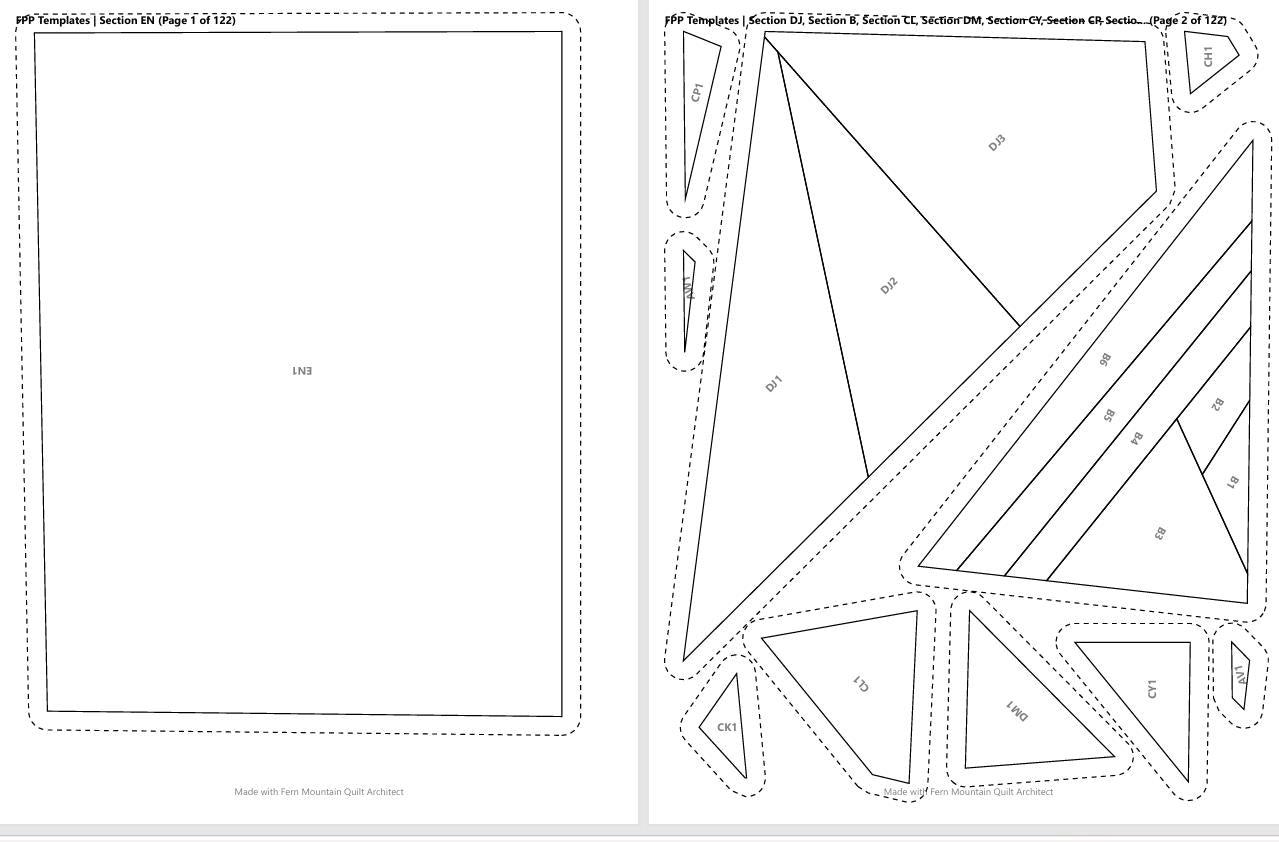 Cessna FPP Quilt Pattern 72" x 90"