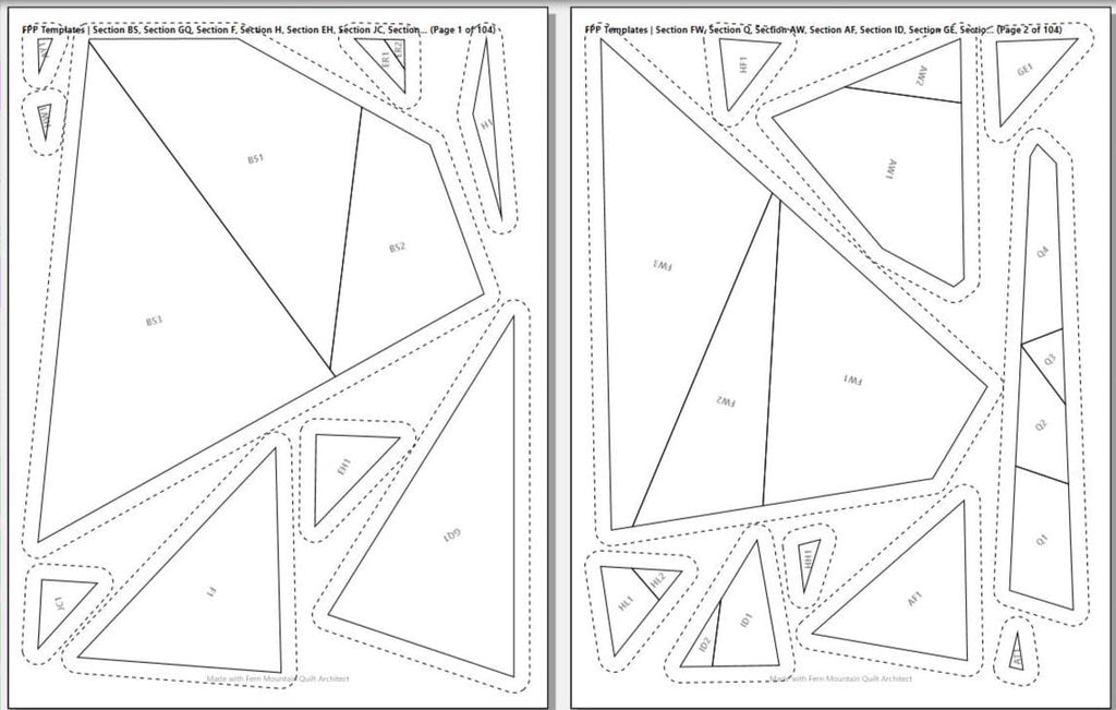 Koala 60"x75" FPP PDF Quilt Pattern