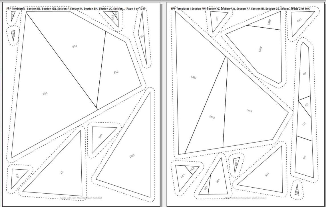 Koala 60"x75" FPP PDF Quilt Pattern