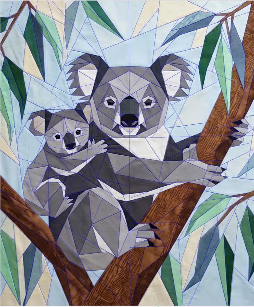 Koala 60"x75" FPP PDF Quilt Pattern