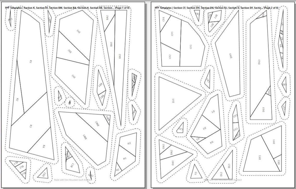 Redhead Duck 14" FPP Quilt Block Pattern