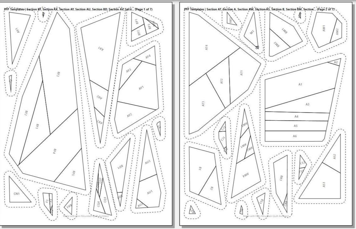 American Wigeon 14" FPP Quilt Block Pattern