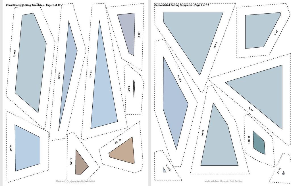 Blue Winged Teal 14" FPP Quilt Pattern