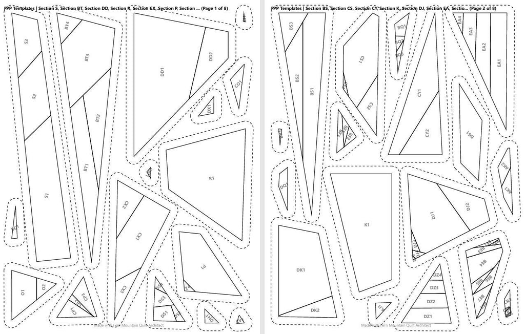 Canvasback Duck 14" FPP Quilt Block Pattern