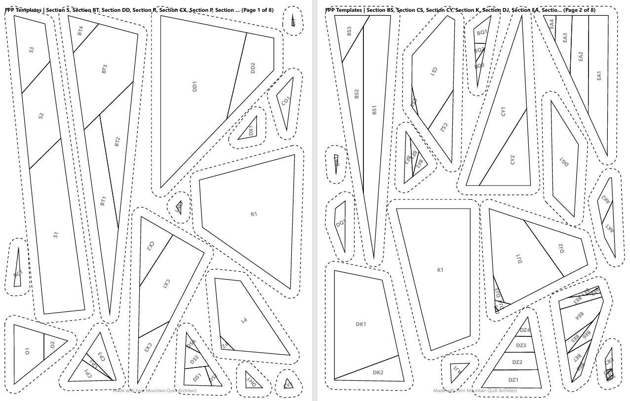 Canvasback Duck 14" FPP Quilt Block Pattern