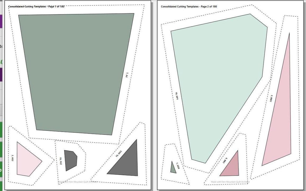 The Ballerina 60" x 75"FPP Quilt Pattern