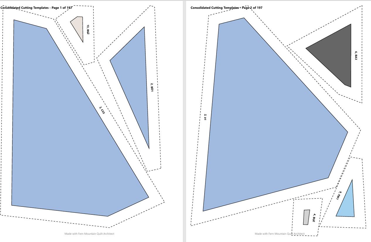 B-52 Bomber Foundation Paper Piecing (FPP) Quilt Pattern 72"x90"