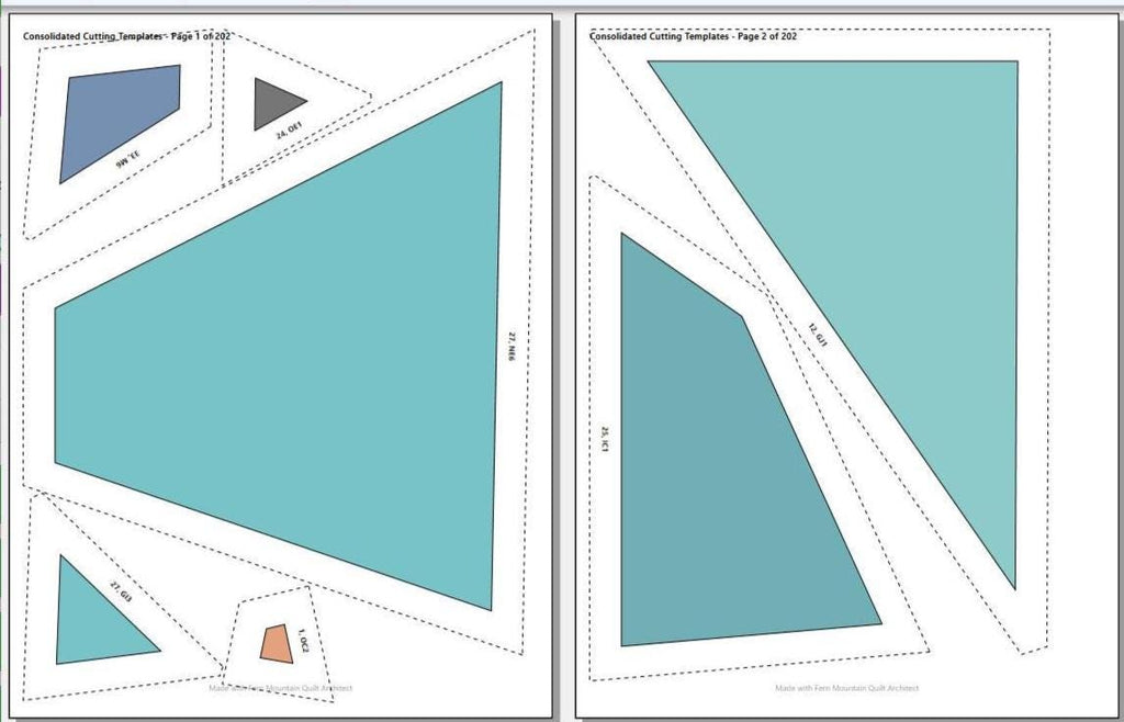 Barnaby the Goldfish, 64"x80" FPP Quilt Pattern