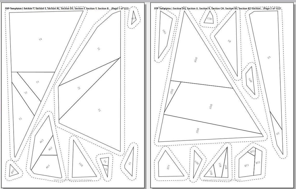 Max, 72" x 90" FPP Quilt Pattern