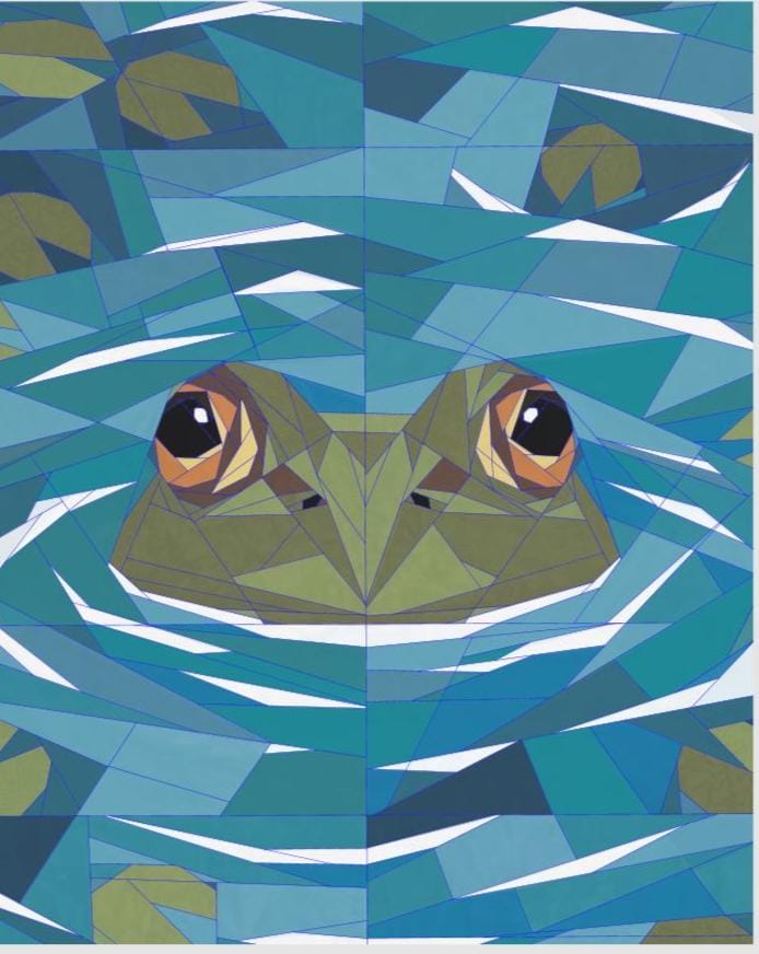 Billy The Bullfrog 54" x 66" FPP Quilt Pattern