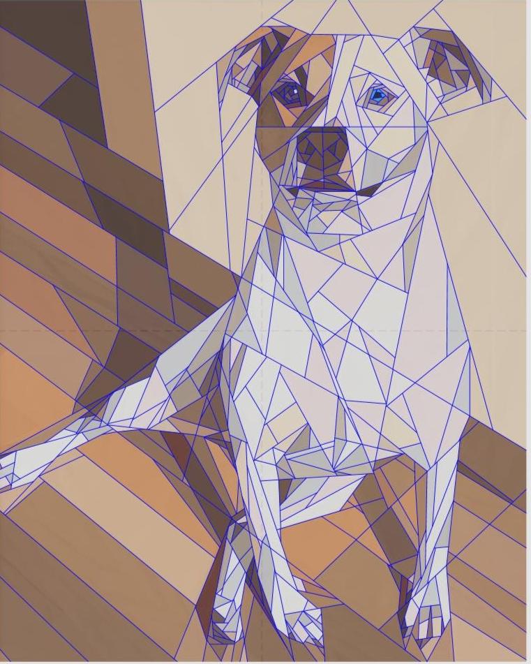 Ammo the Pibble-60"x75" FPP Quilt Pattern