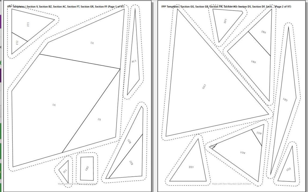 Ammo the Pibble-60"x75" FPP Quilt Pattern