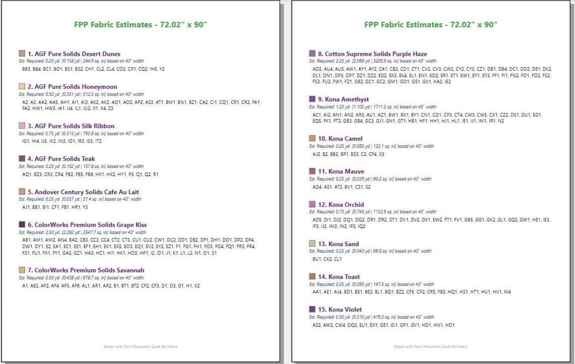 Lyric's Lavender Dream 72" x 90" FPP Quilt Pattern