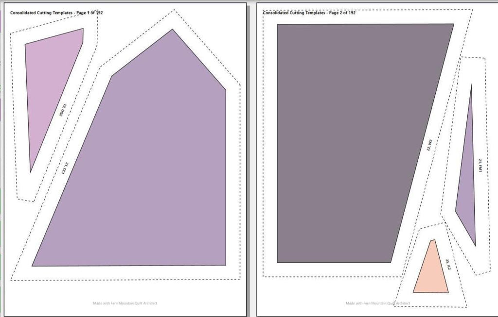 Lyric's Lavender Dream 72" x 90" FPP Quilt Pattern